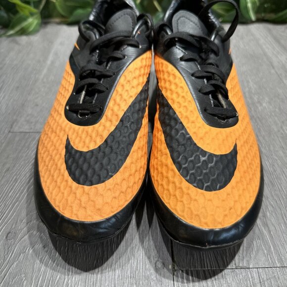 Nike Hypervenom Phelon FG Orange Black Cleats 599730-008 US 7 UK 6 Rare main image 8